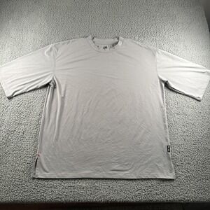 ASRV Shirt Mens L Gray Crewneck Lightweight Stretch Athletic Training DSG-0841